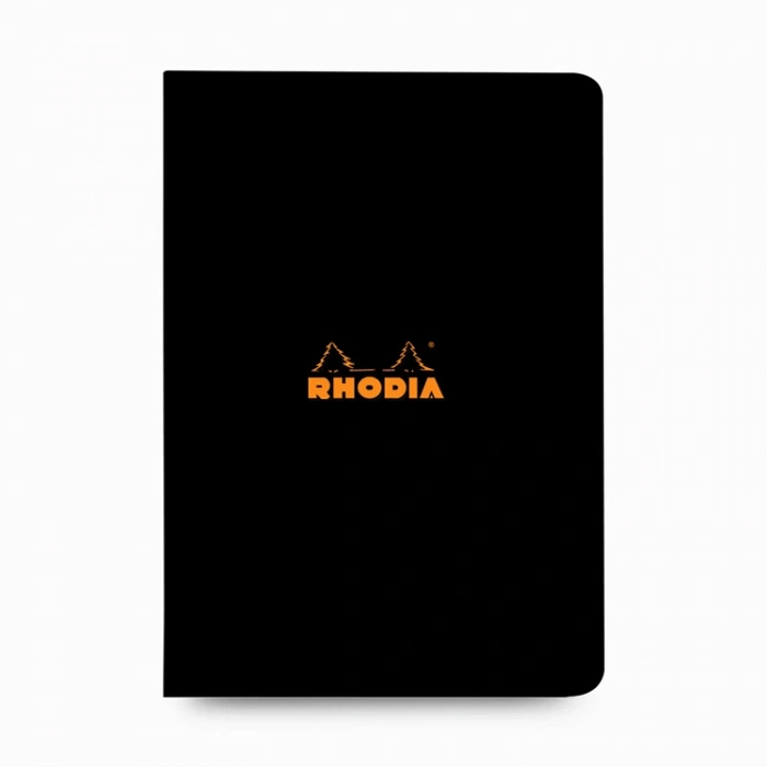 RHODIA 148x210mm A-5 KARELİ DEFTER KARIŞIK RENK (TURUNCU-SİYAH) KAPAK 48 YP.