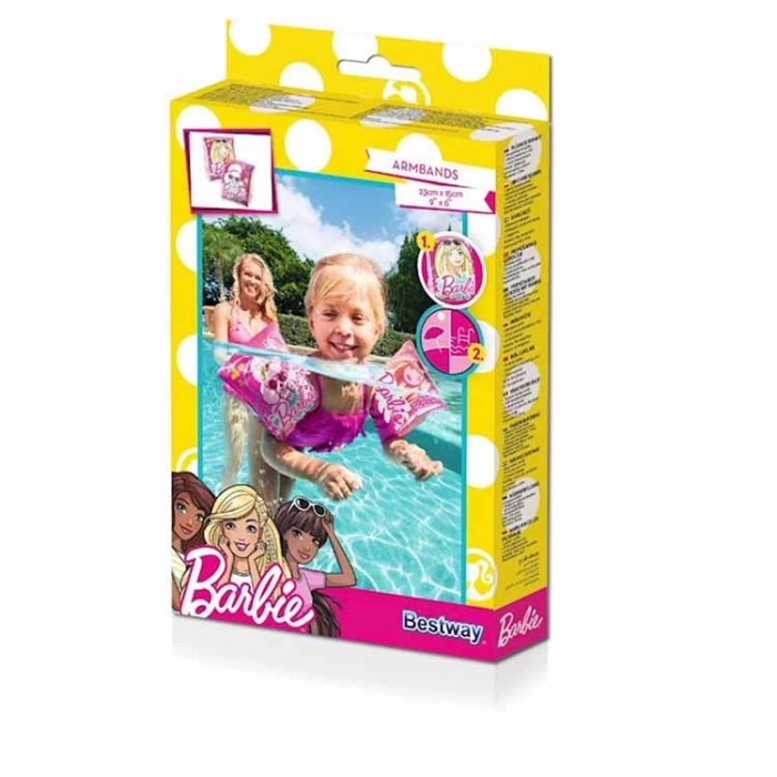 BESTWAY BW93203 BARBIE ŞİŞME DENİZ KOLLUĞU 23x15cm KUTULU
