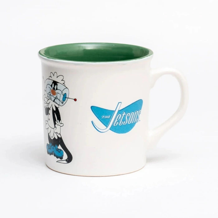 MACMUG 380900 WB100 AMSTERDAM MUG THE JETSONS İÇ KISMI YEŞİL DIŞI KREM SERAMİK KUPA