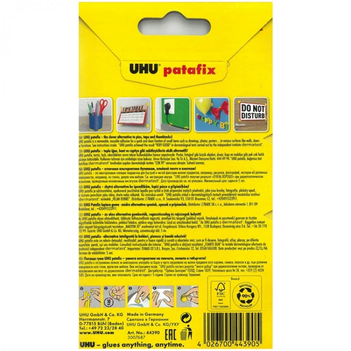 UHU TAC PATAFİX SARI 80Lİ