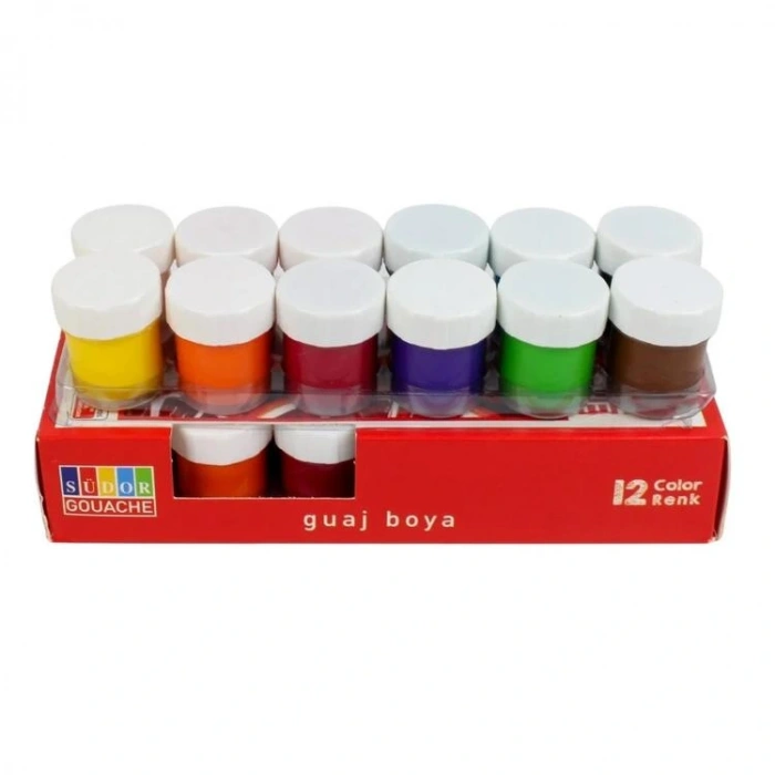 SÜDOR SD525 GUAJ BOYA 12 RENK X 15 ML