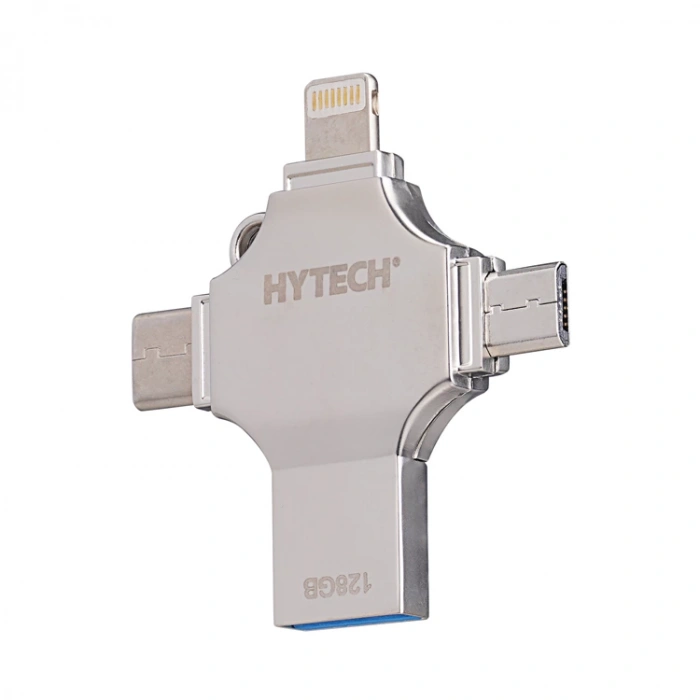 HYTECH HY-XUFO31-128 128 GB USB 3.0 + LİGHTNİNG +MİCRO + TYPEC OTG FLASH BELLEK
