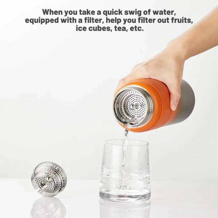 VAGONLİFE  T2022 TKK PASLANMAZ ÇELİK TERMOS 500 ML TURUNCU