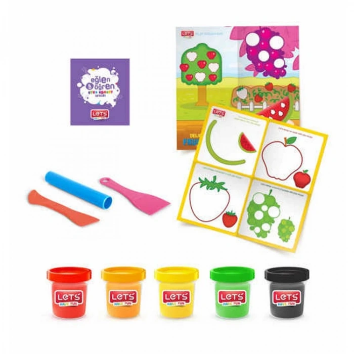 LETS OYUN HAMURU MATLI LEZZETLİ MEYVELER SETİ 9 PARÇA  L9009