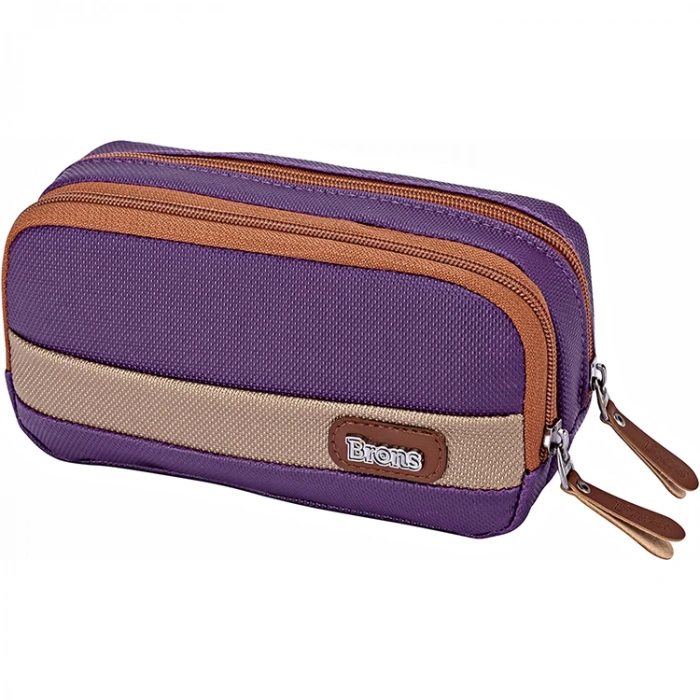 BRONS BR-3134 ÇİFT GÖZLÜ LACOS ŞERİT KALEM ÇANTASI