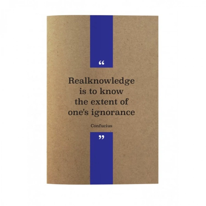DEFFTER KRAFT QUOTES FROM THINKERS / CONFUCIUS KARTON KAPAK DİKİŞLİ A5 NOKTALI DEFTER 30 YP