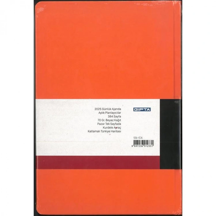 GIPTA 106-ECK EKO 17X24 GÜNLÜK AJANDA ÇİZGİLİ