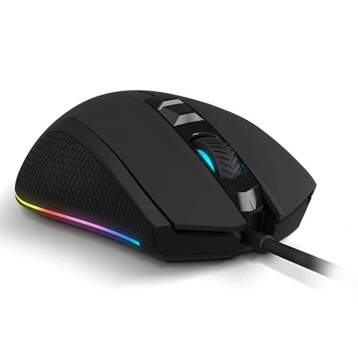 RAMPAGE SMX-R51 FLARE USB SİYAH 10000 Dpi  RGB PROFESYONEL MAKROLU GAMING MOUSE