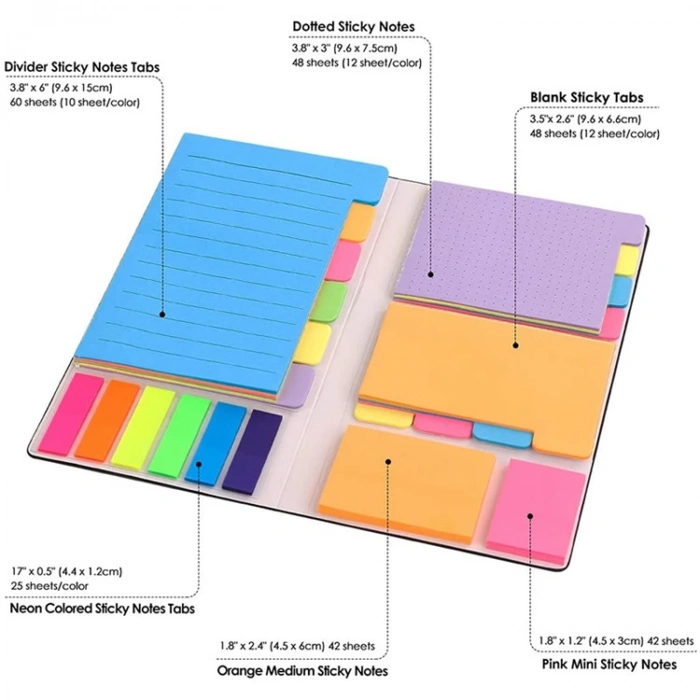 KRAF 2210 YAPIŞKANLI NOTLUK - NOTEBOOK KARMA SET