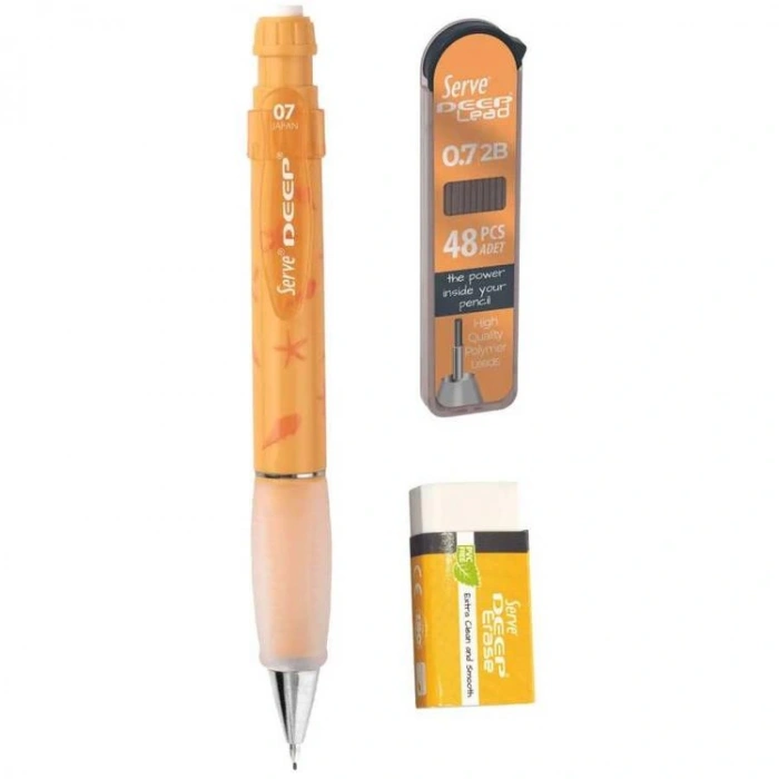 SERVE DEEP DOĞA D.YILDIZI DESENLİ DEFTER SETİ 5 PARÇA - HARDAL SARI