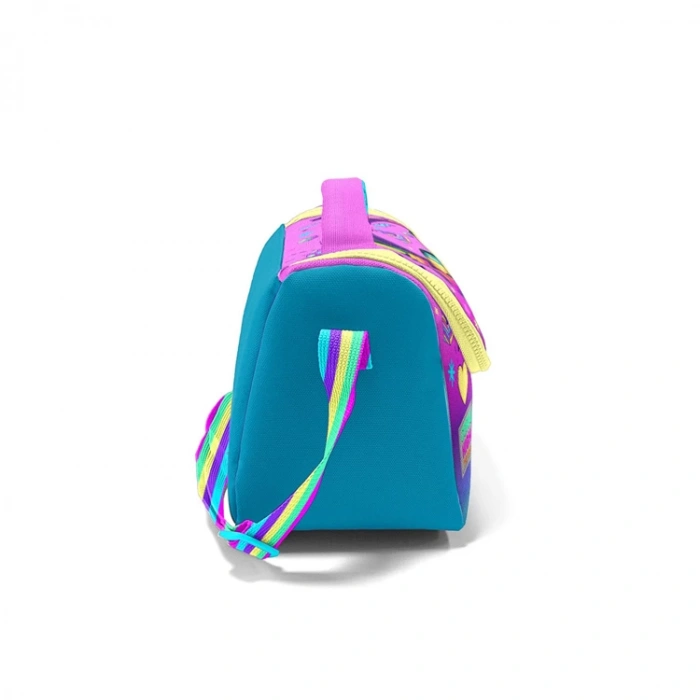 CORAL HIGH 11754 KIDS PEMBE TURKUAZ KULAKLIK PATEN DESENLİ THERMO BESLENME ÇANTASI