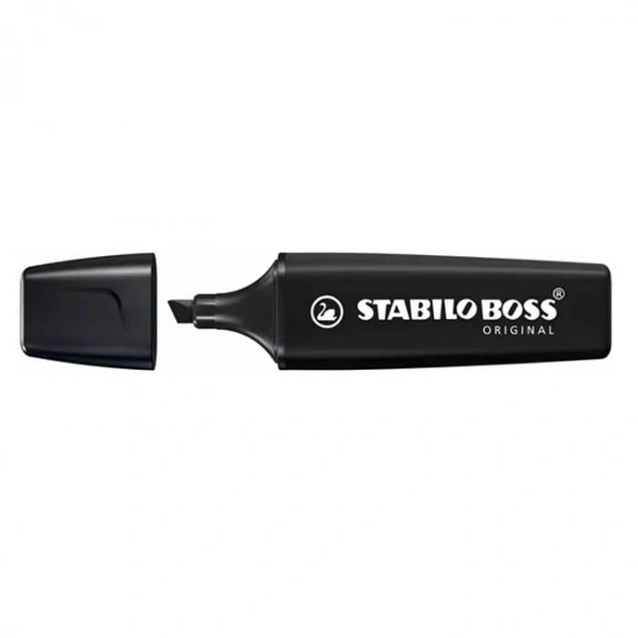 STABILO BOSS ORIGINAL NATURECOLORS FOSFORLU KALEM - SİYAH  70/46