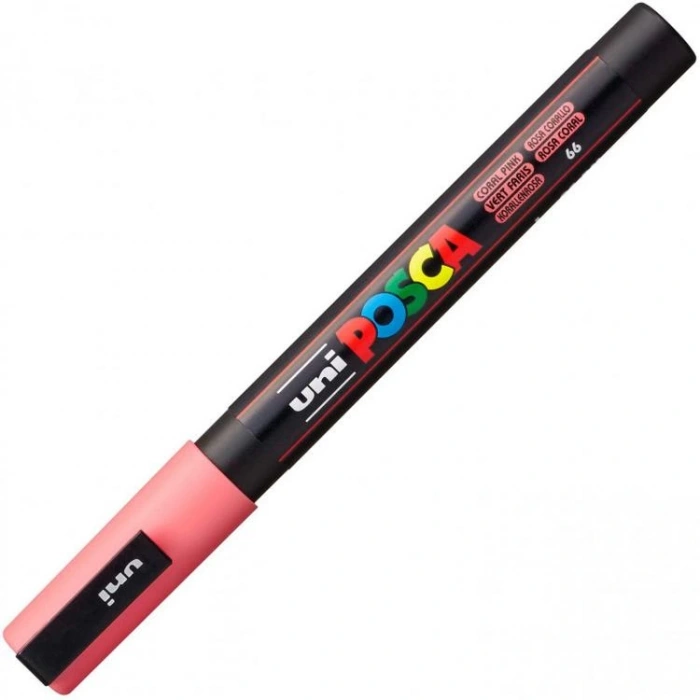 UNİ POSCA SU BAZLI POSTER MARKER 0.9-1.3 MERCAN PEMBE PC-3M