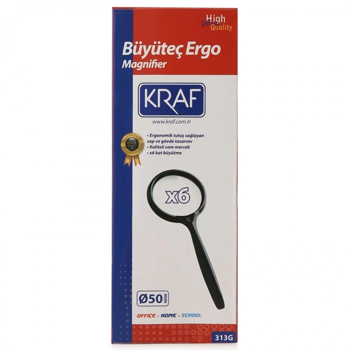 KRAF 313G ERGO BÜYÜTEÇ 50mm. 6X