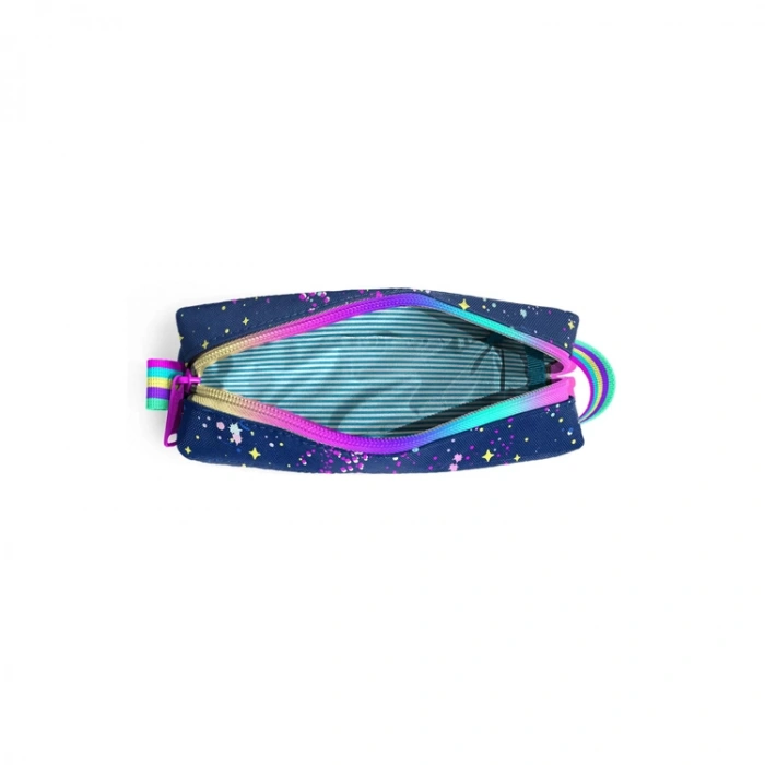 CORAL HIGH 22075 KIDS ÇOK RENKLİ LACİVERT TEK BÖLMELİ KALEM ÇANTASI