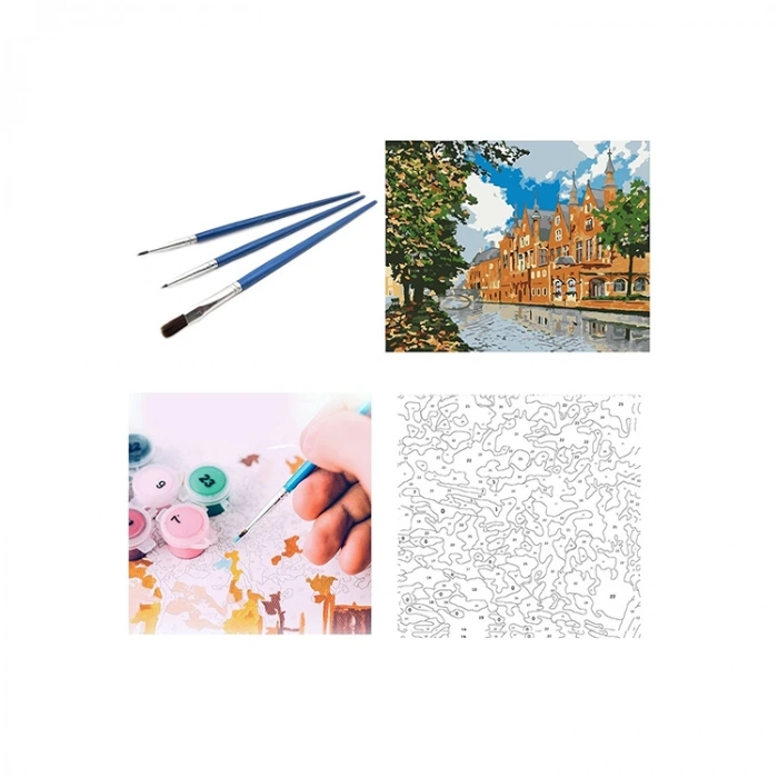 MAGIC ART SAYILARLA BOYAMA TUVAL SETİ  40X50cm