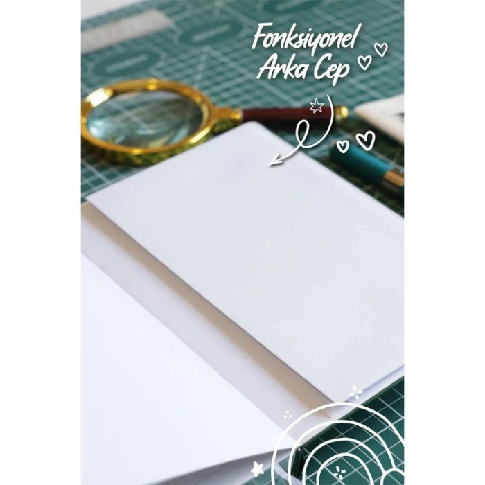 VICTORIAS JOURNALS 1658 BUJO VEGAN DERİ 14X21 160gr.96YP. ÇİZGİLİ DEFTER YEŞİL