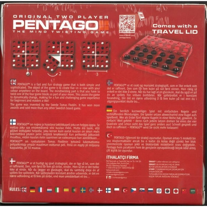 BAL 40861231 PENTAGO STRATEJİ KUTU OYUNU  8+