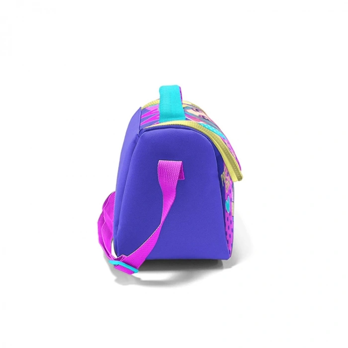 CORAL HIGH 11871 KIDS LAVANTA TURKUAZ KULAKLIKLI KIZ DESENLİ THERMO BESLENME ÇANTASI