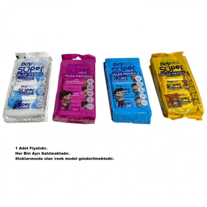 DOYFRESH DF100-05 SÜDOR SÜPER MİNİ CEP TİPİ ISLAK MENDİL PAKET 8Lİ (1 PAKET)