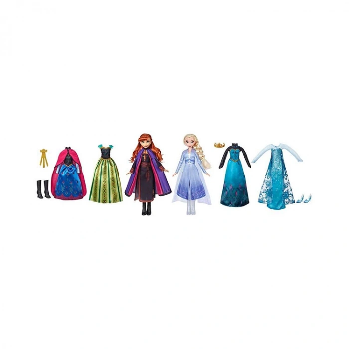 HASBRO E8750 DISNEY FROZEN II ELSA VE ANNA BÜYÜK MODA SETİ