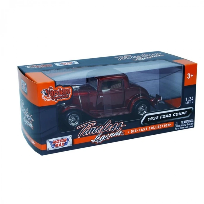 VARDEM 73251AC 1932 FORD COUPE 1:24 SÜRTMELİ METAL ARABA