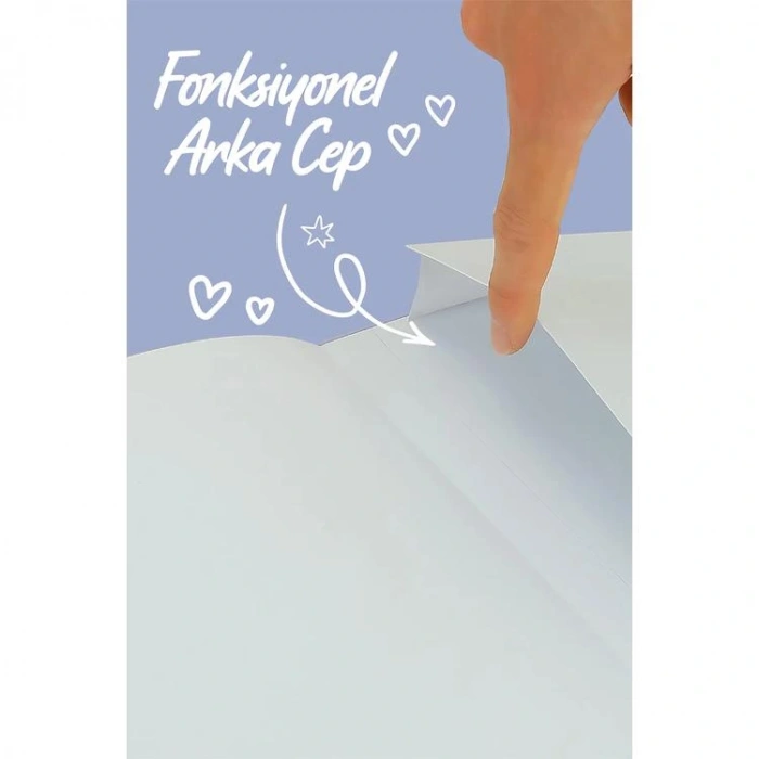 VICTORIAS JOURNALS 1654 BUJO VEGAN DERİ 14X21 160gr.96YP. ÇİZGİLİ DEFTER AÇIK MOR