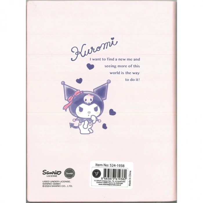 VICTORIAS JOURNALS 524-1938 KUROMI SMYTH FLEXY ESNEK VEGAN DERİ KAPAKLI 13X18 80 GR. 80 YAPRAK ÇİZGİLİ DEFTER