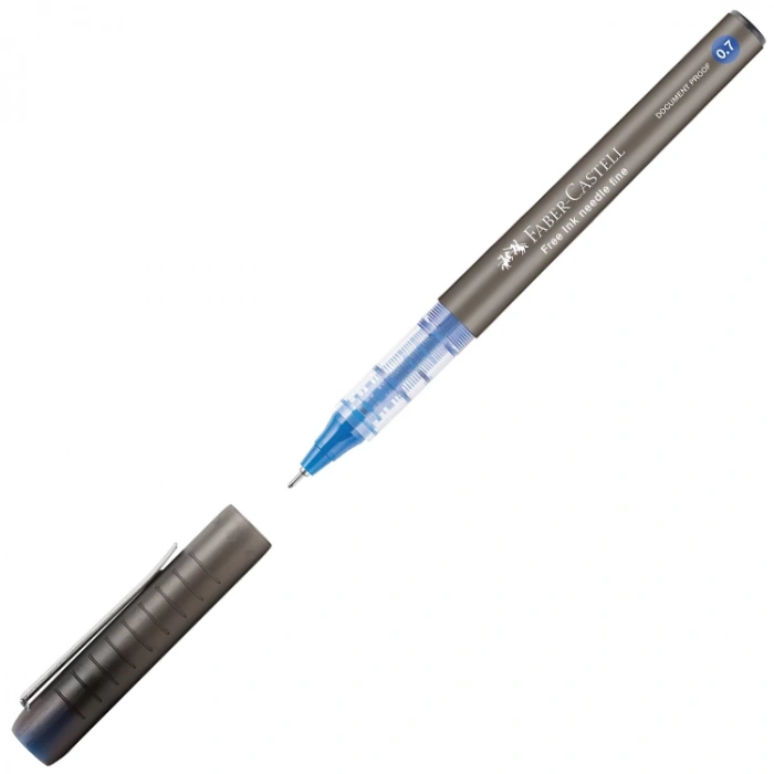 FABER CASTEL FREE NEEDLE ROLLER KALEM 0.7mm MAVİ