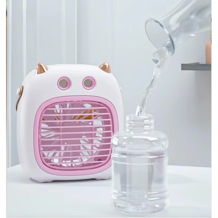 FANIX FNX-6624 MASAÜSTÜ ŞARJLI USB BUHARLI TİLKİ MODEL SOĞUTUCU FAN - TEKLİ