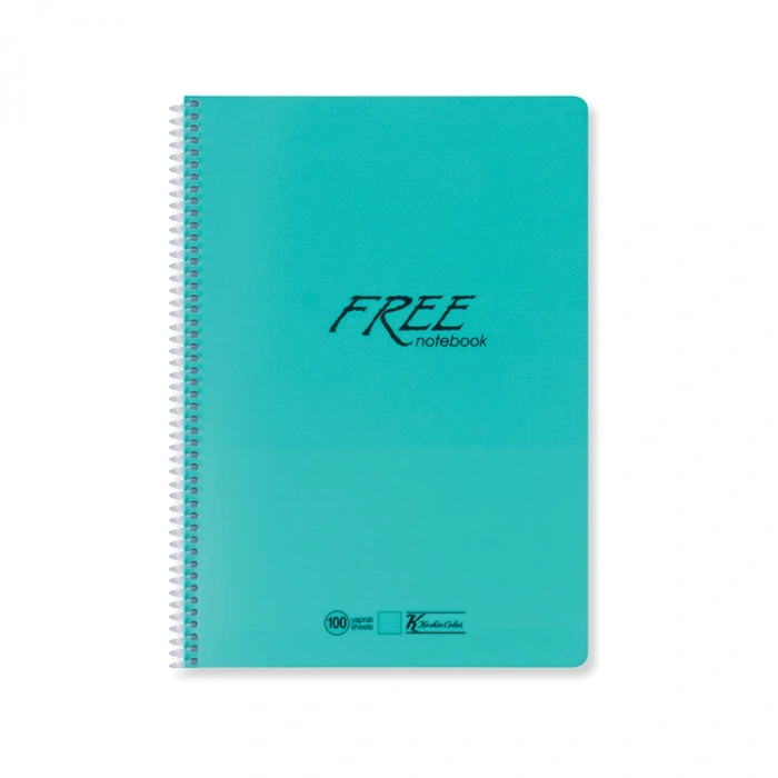 KESKİN FREE PP KAPAK SPİRALLİ DEFTER A4 160 YP.ÇİZGİLİ