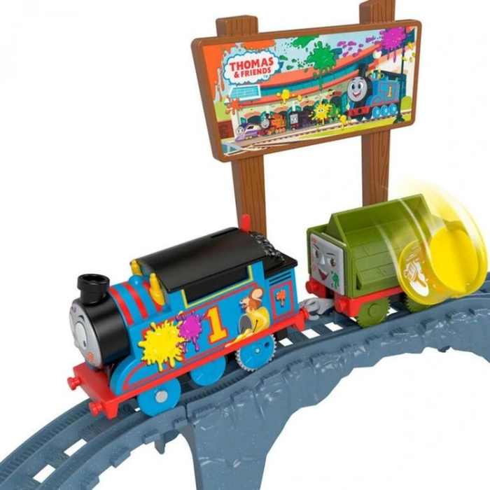 FISHER PRICE F963/ HTN34 THOMAS VE ARKADAŞLARI BOYA TESLİMATI TREN SETİ  3+