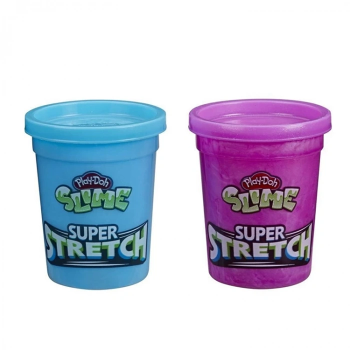 PLAY-DOH SLIME SÜPER STRETCH ESNEK 2Lİ HAMUR PLAY-E9444/E6888