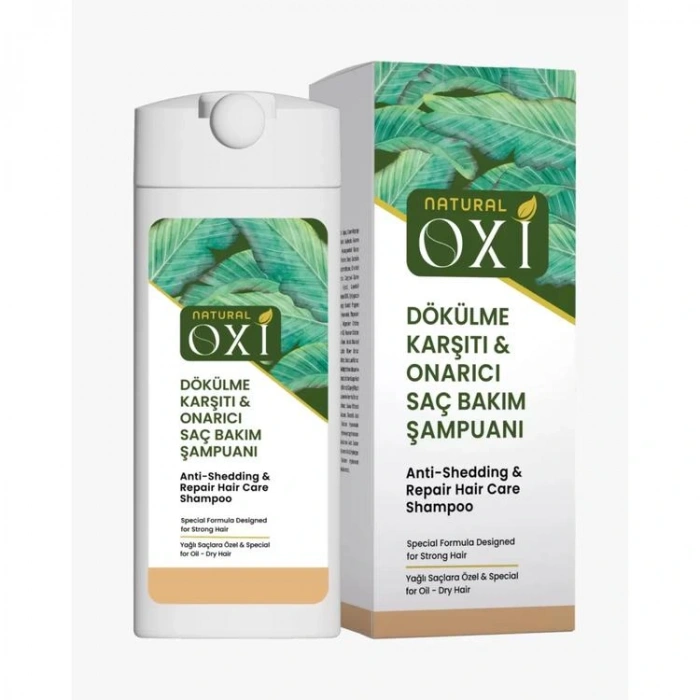 OXİ NATURAL DÖKÜLME KARŞITI YAĞLI SAÇ ŞAMPUANI 300ML.