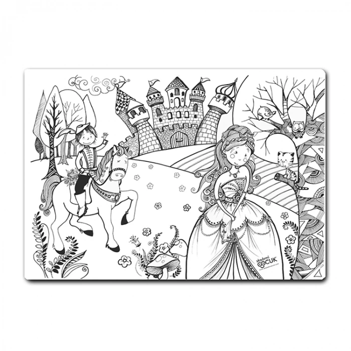AKADEMİ ÇOCUK - FUNNY MAT - PRENSES İLE PRENS  48x33,5cm