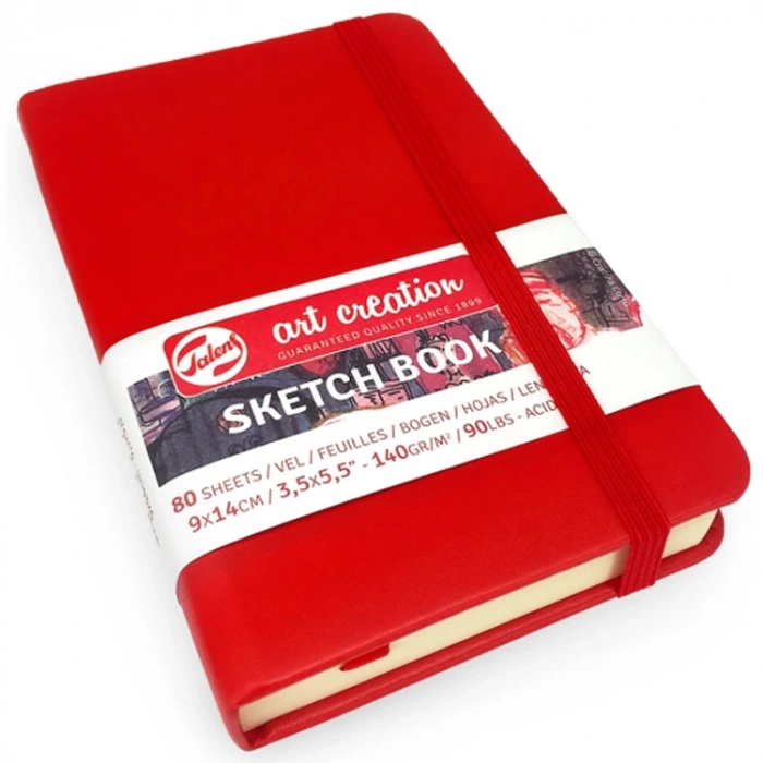 TALENS ART CREATION SKETCHBOOK 9X14 cm 140 gr. 80YP. ESKİZ DEFTERİ KIRMIZI - RT9314201M