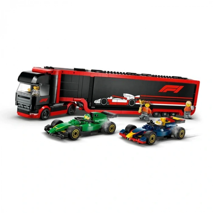 LEGO CITY 60445 F1 TRUCK WITH RB20 & AMR24 F1 CARS 1086 PARÇA 8+