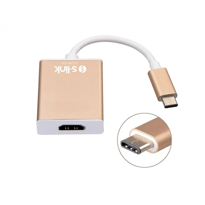 S-LINK SL-USB-C55  TYPE C TO USB 3.1 HDMI ADAPTÖRÜ