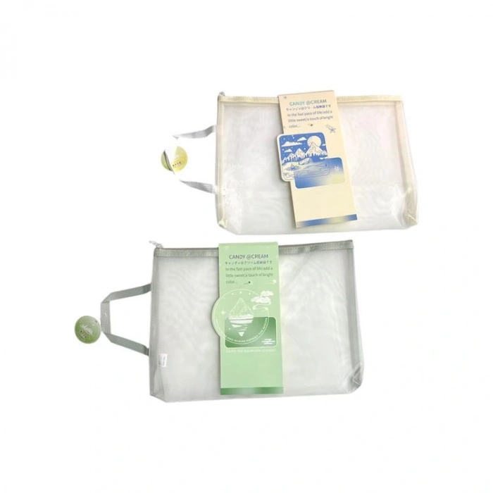 ODAK MW74101 FERMUARLI PASTEL RENK SAPLI FİLELİ A4 ÇANTA ( MESH DOSYA) - TEKLİ