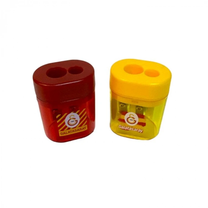 TMN 581974 GALATASARAY ÇİFT BIÇAKLI (GÖZLÜ) HAZNELİ OVAL KALEMTRAŞ - TEKLİ