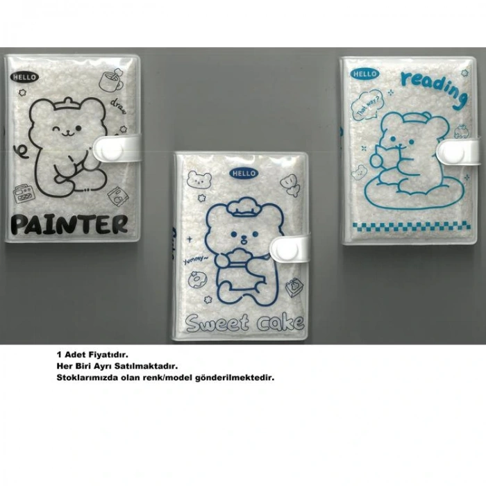 SÜDOR A7-280-2  ÇITÇITLI ŞEFFAF PVC KAPAK A7 ÇİZGİLİ 80 YP. NOT DEFTERİ - TEKLİ