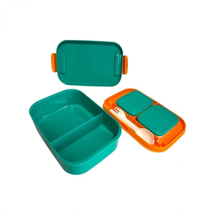 VAGONLİFE VGN1271 2  BÖLMELİ BESLENME YEMEK KABI- LUNCH BOX 1750 ML YEŞİL