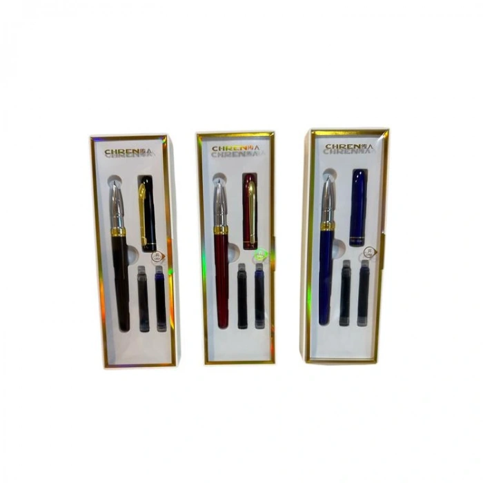 SÜDOR DK07 S3 METAL DOLMA KALEM + 2Lİ KARTUŞ HEDİYELİ SET BLİSTERLİ