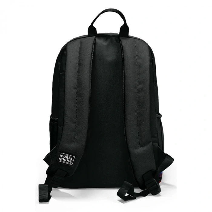 CORAL HIGH 23633 KIDS SİYAH GRAFİTİ DESENLİ DÖRT BÖLMELİ SIRT ÇANTASI
