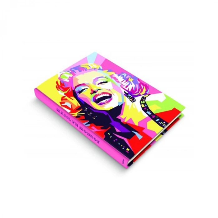 DEFFTER POP ART / MARILYN MONROE SERT KAPAK ÇİZGİLİ DEFTER 96 YP