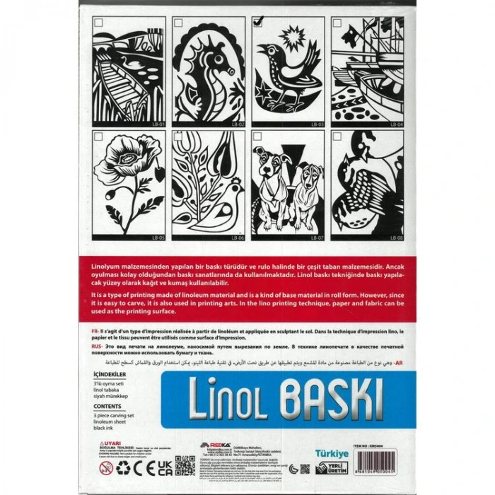 KUM TOYS LİNOL BASKI SET KUTULU - KM5004