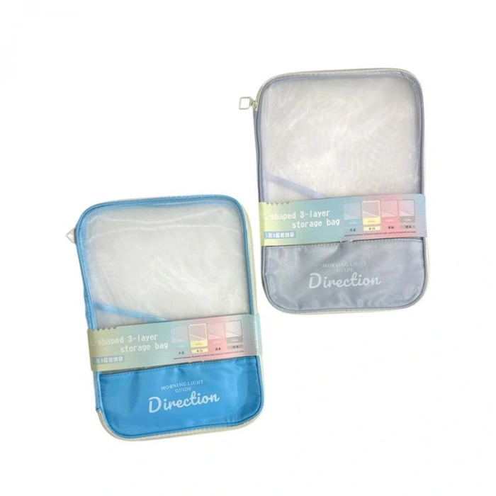 ODAK A4-263 ÇİFT FERMUARLI FİLELİ A4 ÇANTA ( MESH DOSYA) - TEKLİ