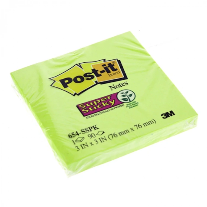 3M POST-IT 654-SSPK 73x73 90YP. YAPIŞKAN NOTLUK