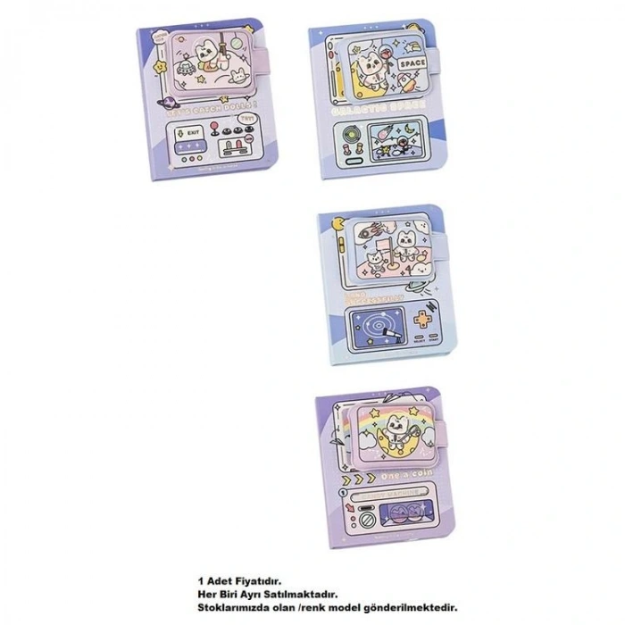 MİKRO MİNİ-20 MİNİSH SPACE GAME SQUISHY MİNİ 85x102mm 128 SYF. CIRTLI NOT DEFTERİ