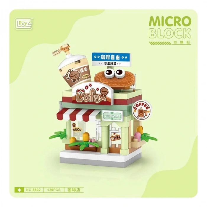 VAGONLIFE LOZ 8602 MİKRO BLOK MİNİ CAFE 120 PARÇA